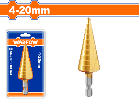 Burghiu conic in trepte Wadfow, dimensiune 4-20mm, pas treapta 2mm