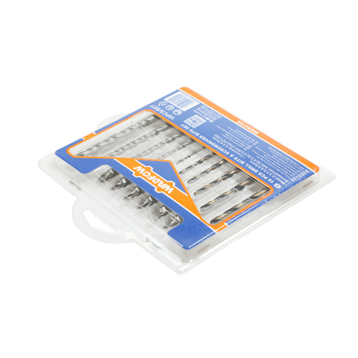 Set burghie si biti pentru metal/beton Wadfow, 16 buc