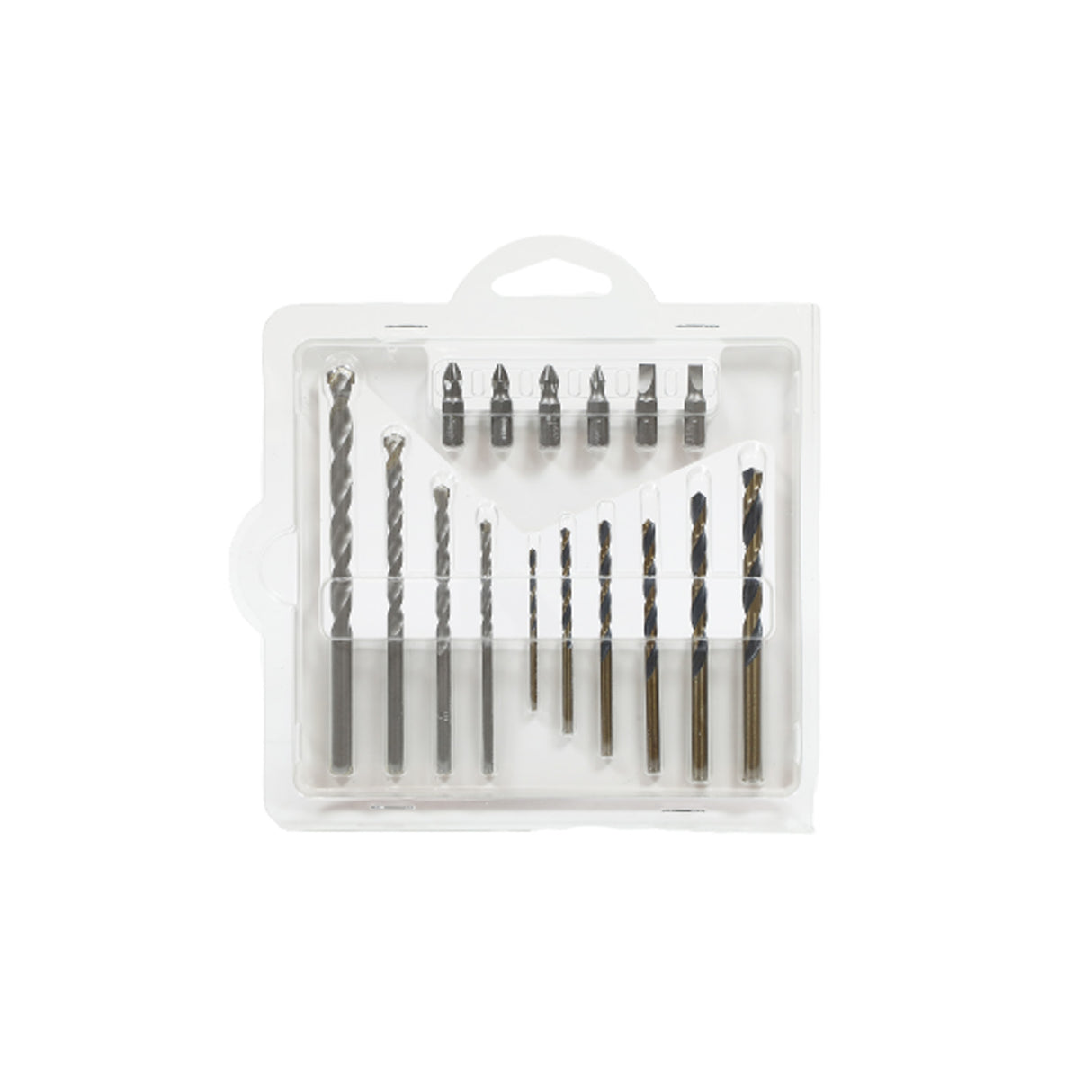 Set burghie si biti pentru metal/beton Wadfow, 16 buc