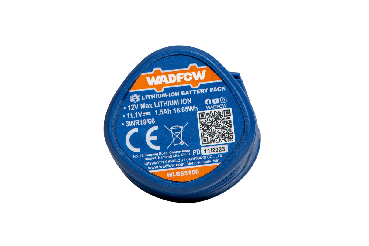 Acumulator Wadfow 12V, 1.5 Ah, Li-Ion, port incarcare USB tip-c, compatibil tuturor uneltelor S12