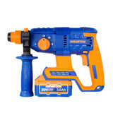 Ciocan rotopercutor cu acumulator Wadfow, 20V, 3Ah, 2J, 1100Rpm, 5400bmn, prindere SDS Plus