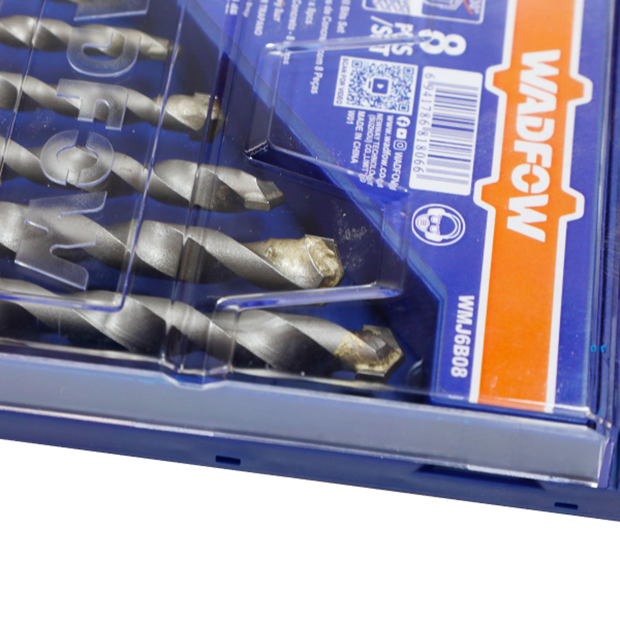 Set 8 burghie pentru beton Wadfow, diametru 3-10mm