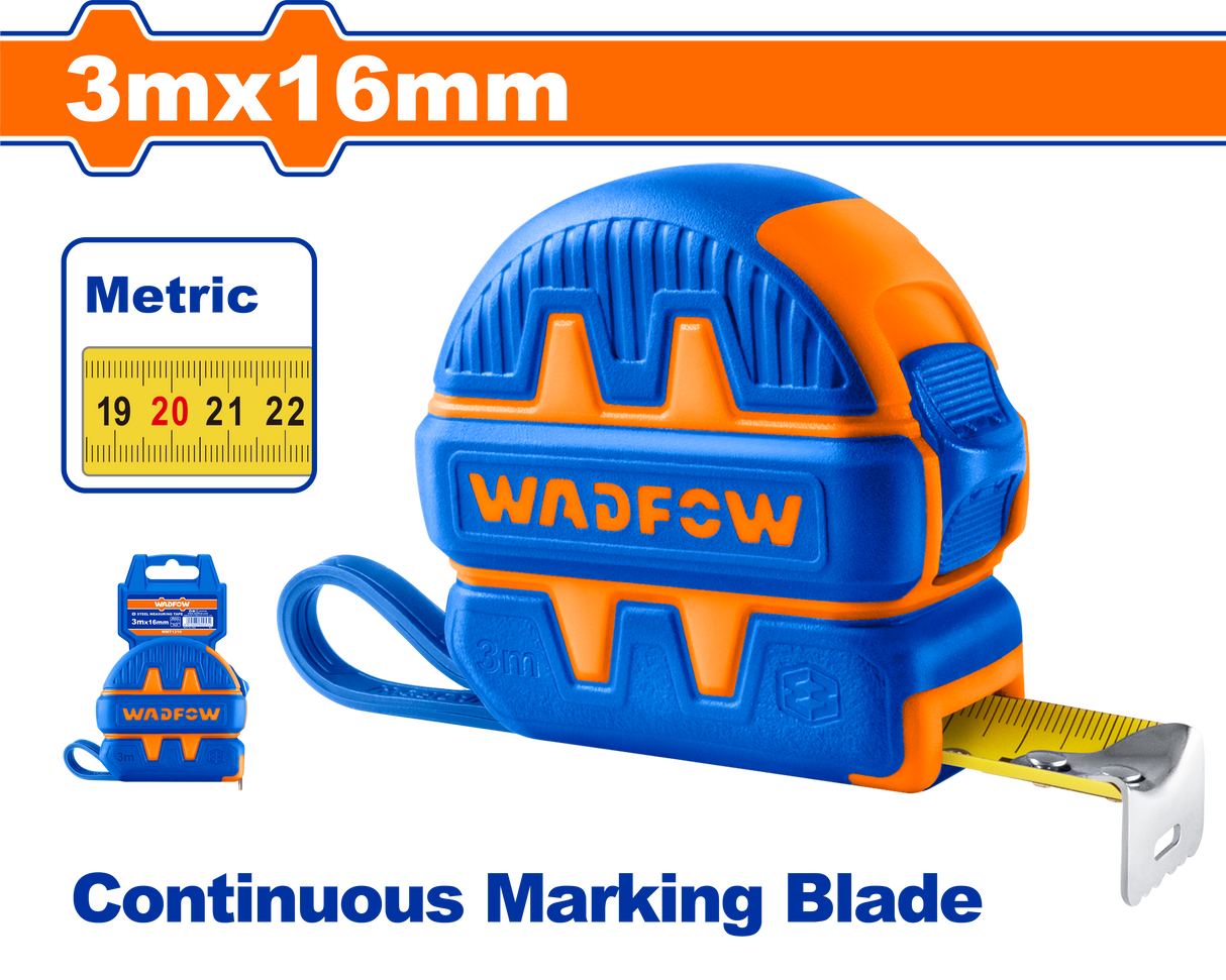 Ruleta Wadfow, lungime 3m, latime 16mm