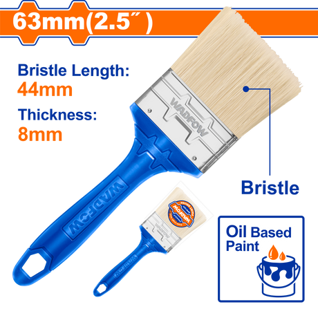 Pensula pentru vopsea pe baza de ulei Wadfow, latime 63mm