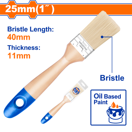 Pensula pentru vopsea pe baza de ulei Wadfow, latime 25mm