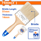 Pensula pentru vopsea pe baza de ulei Wadfow, latime 75mm