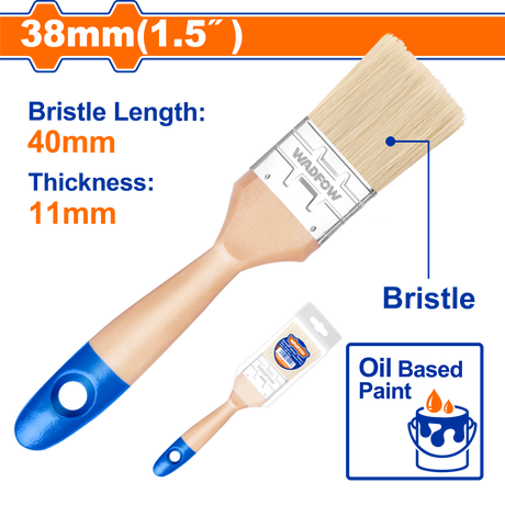 Pensula pentru vopsea pe baza de ulei Wadfow, latime 38mm