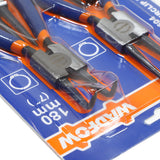 Set 4 clesti pentru inele de siguranta Wadfow, dimensiune 7"/180mm, diametru 1.8mm, otel carbon