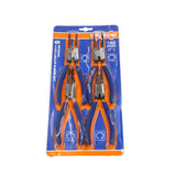 Set 4 clesti pentru inele de siguranta Wadfow, dimensiune 7"/180mm, diametru 1.8mm, otel carbon