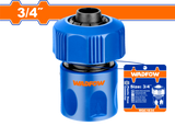 Conector rapid pentru furtun Wadfow, 3/4", ABS, functie de oprire a apei