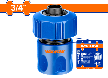 Conector rapid pentru furtun Wadfow, 3/4", ABS, functie de oprire a apei