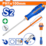 Surubelnita mecanica Wadfow, otel, tip varf magnetic Philips PH1, lungime 100mm