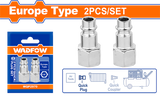 Set conector aer tata WADFOW, filet interior 1/4" (2 bucati)