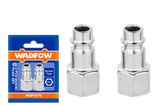 Set conector aer tata WADFOW, filet interior 1/4" (2 bucati)