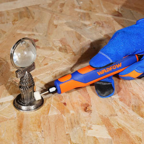 Minipolizor WADFOW 18V, 7W, 22000 rpm, mandrina 3.2 mm, 12 accesorii, control variabil al vitezei