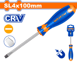 Surubelnita Wadfow, Cr-V, tip varf drept SL4 magnetic, 100mm