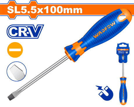Surubelnita Wadfow, tip varf drept SL5.5 magnetic, 100mm