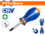 Surubelnita cruce Wadfow, CR-V, tip varf magnetic Philips PH1, lungime 38mm
