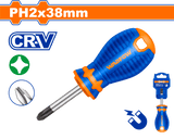 Surubelnita cruce Wadfow, Cr-V, tip varf magnetic Philips PH2, lungime 38mm