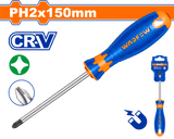 Surubelnita cruce Wadfow, Cr-V, tip varf magnetic Philips PH2, lungime 15cm