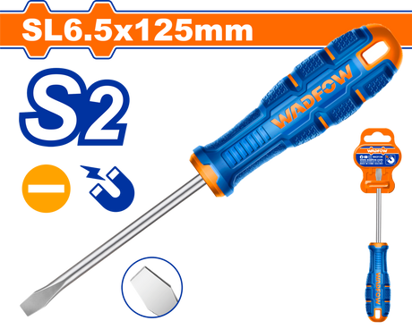 Surubelnita Wadfow, tip varf drept SL6.5, lungime 125mm