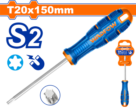 Surubelnita Wadfow, tip varf T20 magnetic, otel, lungime 150mm
