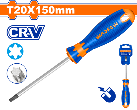 Surubelnita Torx Wadfow, Cr-V, tip varf T20, lungime 150mm