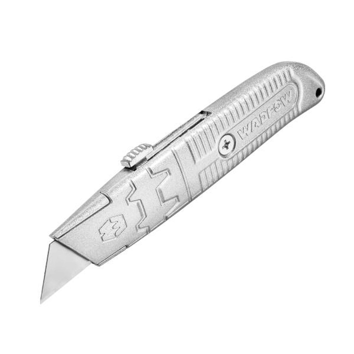 Cutter Wadfow, blocare automata, dimensiuni lama 61x19mm, gri