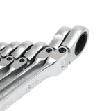 Set 7 chei combinate cap flexibil cu clichet Wadfow, 8-19mm, Cr-V, Cr-Mo