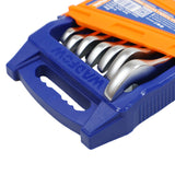 Set 7 chei combinate cap flexibil cu clichet Wadfow, 8-19mm, Cr-V, Cr-Mo