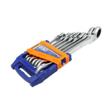 Set 7 chei combinate cap flexibil cu clichet Wadfow, 8-19mm, Cr-V, Cr-Mo