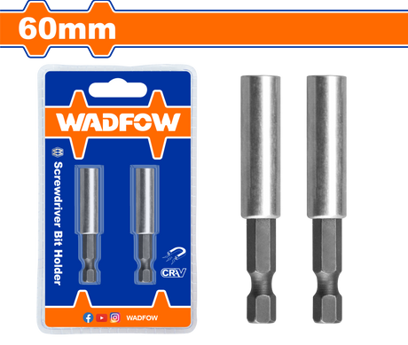 Set 2 bucati adaptor biti Wadfow, otel, 60mm