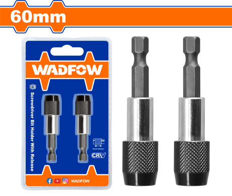 Set 2 adaptori cu eliberare rapida Wadfow, otel Cr-V, 60mm