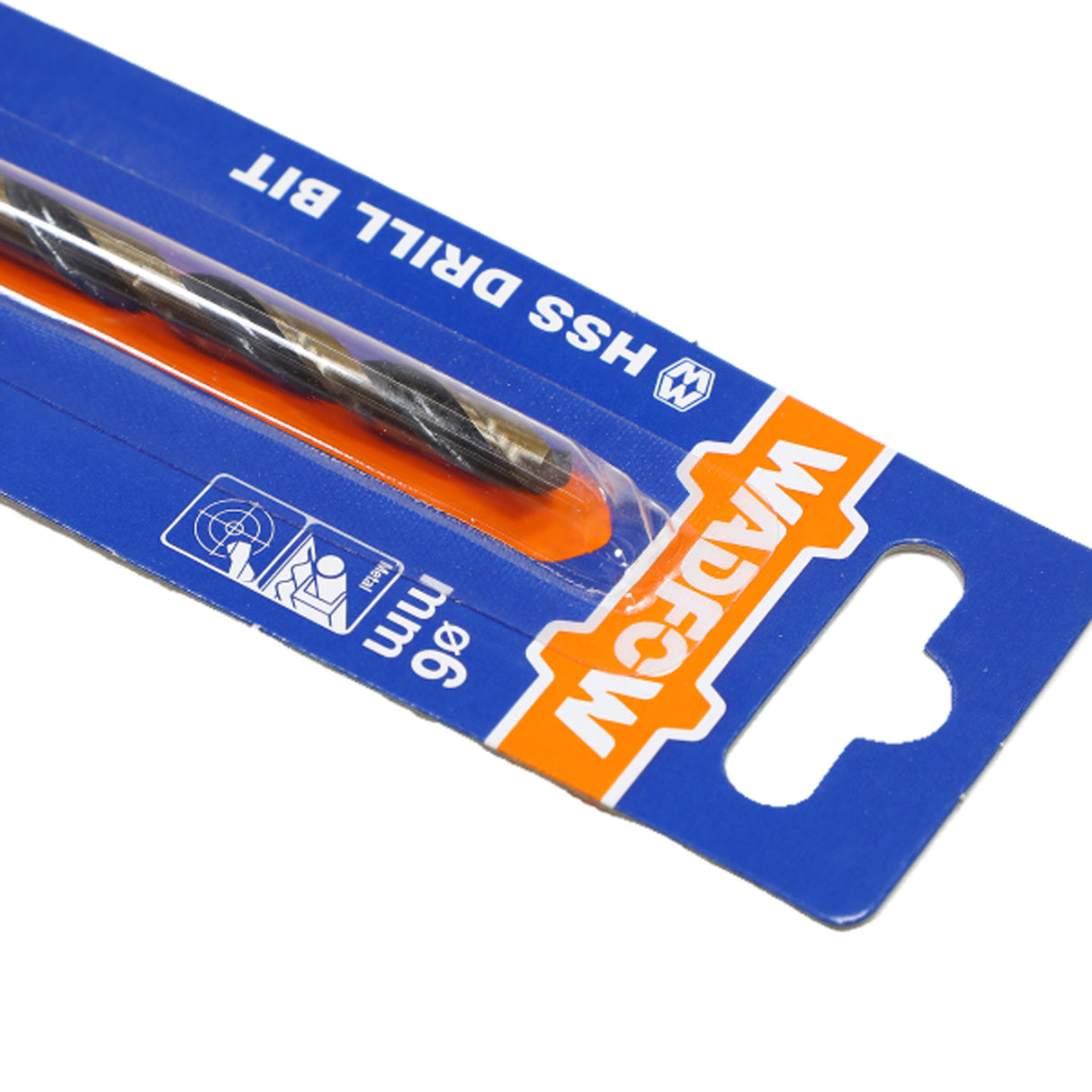 Burghiu pentru metal Wadfow, otel M2 HSS, diamentru 6mm