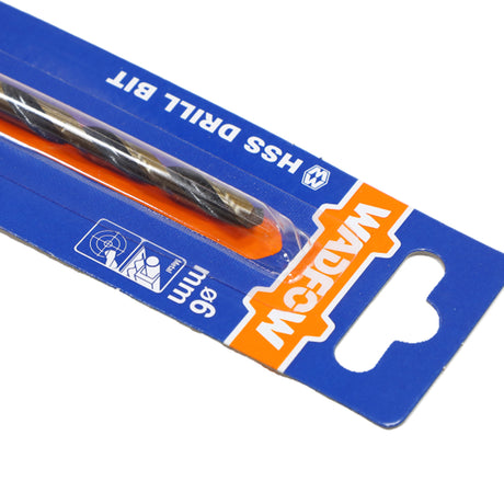 Burghiu pentru metal Wadfow, otel M2 HSS, diamentru 6mm