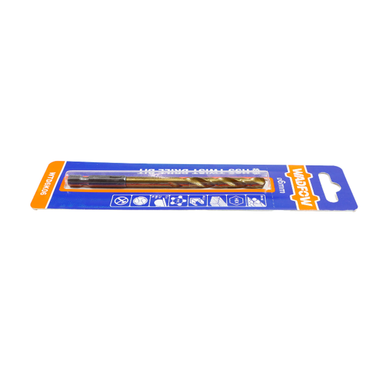Burghiu pentru metal Wadfow, cap bit, prindere hexagonala 1/4", HSS 6mm