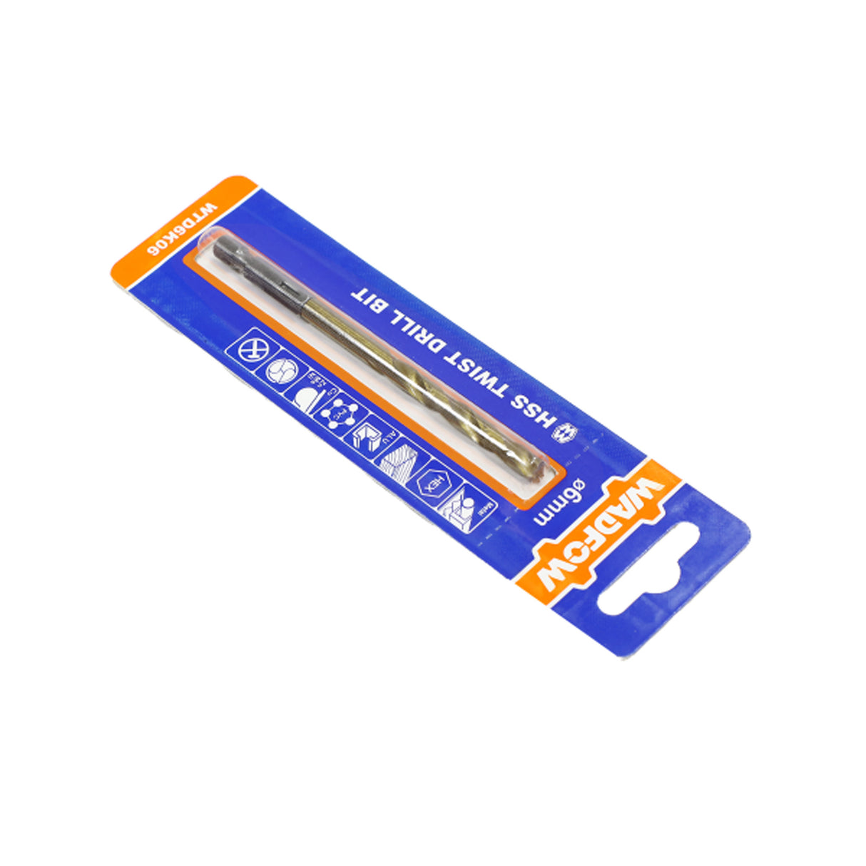Burghiu pentru metal Wadfow, cap bit, prindere hexagonala 1/4", HSS 6mm