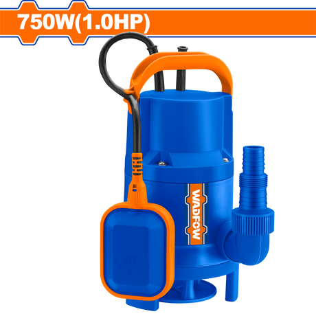 Pompa submersibila pentru apa murdara Wadfow, 1”, 750W, 240V, debit 217 l/min, lungime cablu 9m, inaltime refulare 8m, adancime 7m