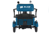 Triciclu electric Blade TRIP X2 2000 W, 25 km/h, autonomie pana la 70 km, baterie plumb- acid 72 V 20 Ah, greutate maxima 160  kg, Fara permis, albastru-negru