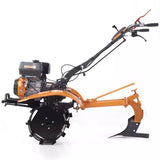 Motocultor pe benzina O'MAC MC 180, 18CP, cu roti, plug reglabil, roti metalice