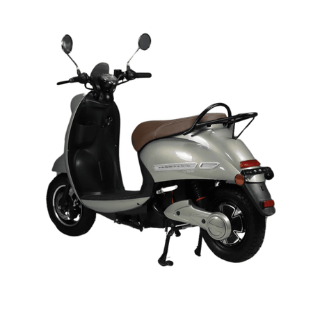 Voltarom S2 Premium, 2000W, viteza maxima 25km/h, autonomie pana la 60 km, Scuter Electric Fara Permis Argintiu
