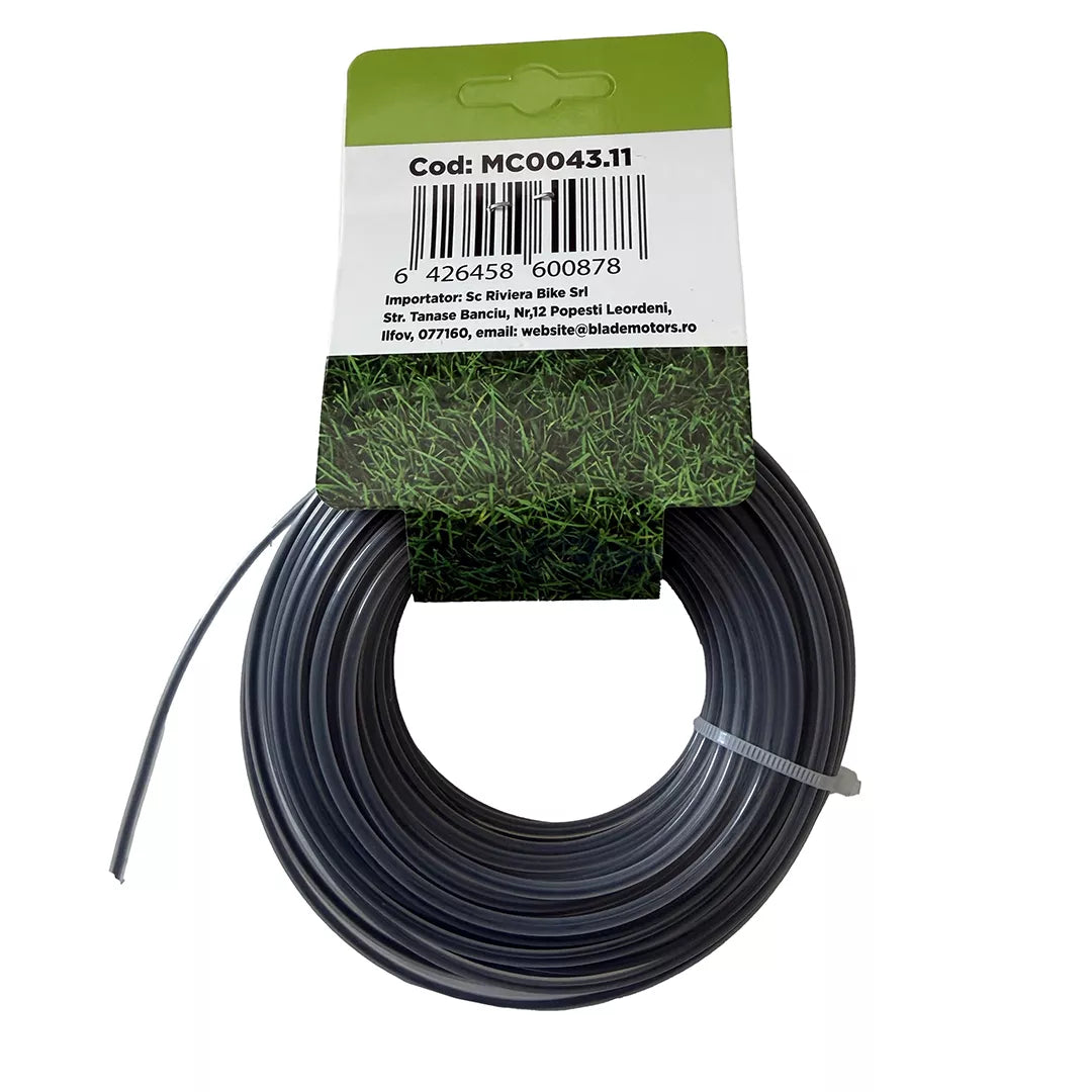 Fir taietor PVC cu miez ranforsat 15m - 2.7mm (sectiune rotunda) (MC)