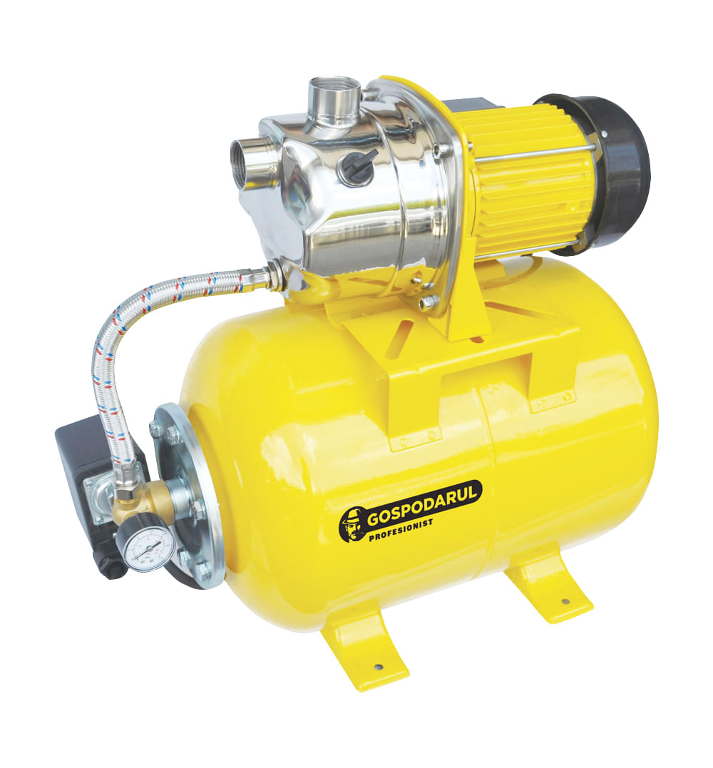 Hidrofor cu cap de inox Gospodarul Profesionist - 24l -gp 800-3c- 800w, 3200 l/h
