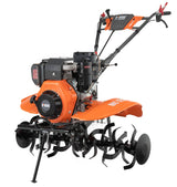Motocultor O'MAC MC 120E-D - 12CP, cu Roti + Plug reglabil + Roti Metalice