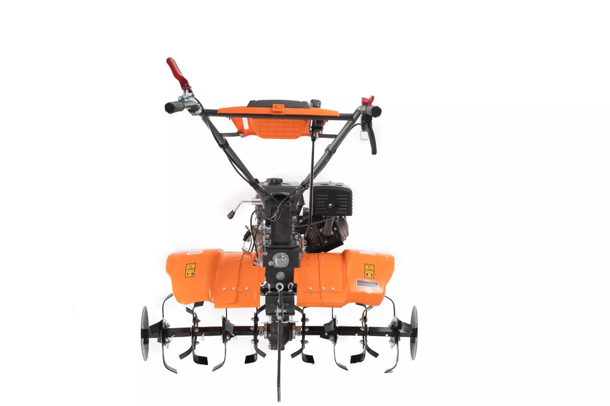 Motocultor pe benzina O'MAC MC 180, 18CP, cu roti, plug reglabil, roti metalice