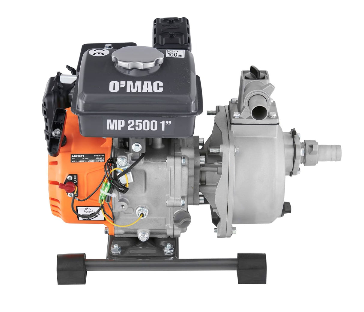 Motopompa apa curata O'MAC MP 2500,  1", 2.5CP, 80cc, 11000 l/h