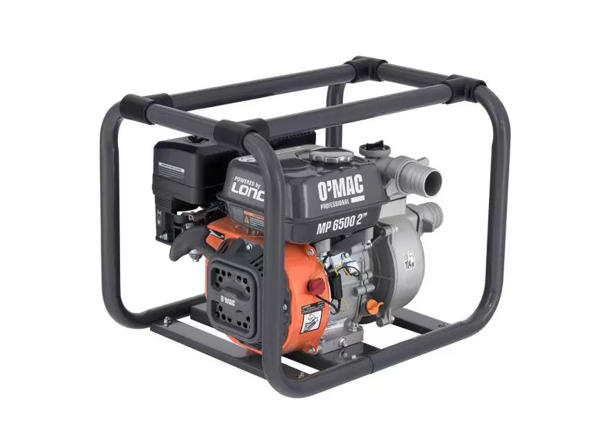 Motopompa apa O'MAC MP 6500,  2", 6.5CP, 196cc, 30000 l/h