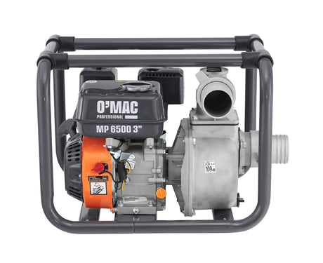 Motopompa apa O'MAC MP 6500,  3", 6.5CP, 196cc, 60000 l/h