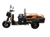 Triciclu Cargo electric BLADE Active R6 1300W, 25 km/h, autonomie pana la 50 km, baterie plumb-acid 72 V/20 Ah, capacitate maxima 500 kg, fara permis, culoare negru-portocaliu