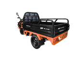 Triciclu Cargo electric BLADE Sprint 3.0 - 2000W, 25 km/h, autonomie pana la 70 km, baterie plumb-acid 72V 45Ah, capacitate maxima 600 kg, fara permis, culoare negru+portocaliu
